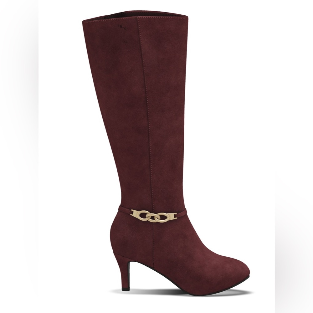 NIB Karen Scott Dress Boot, size 5, wine color